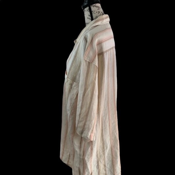 Trust 100% linen Button Down shirt Men’s XL - Picture 6 of 7